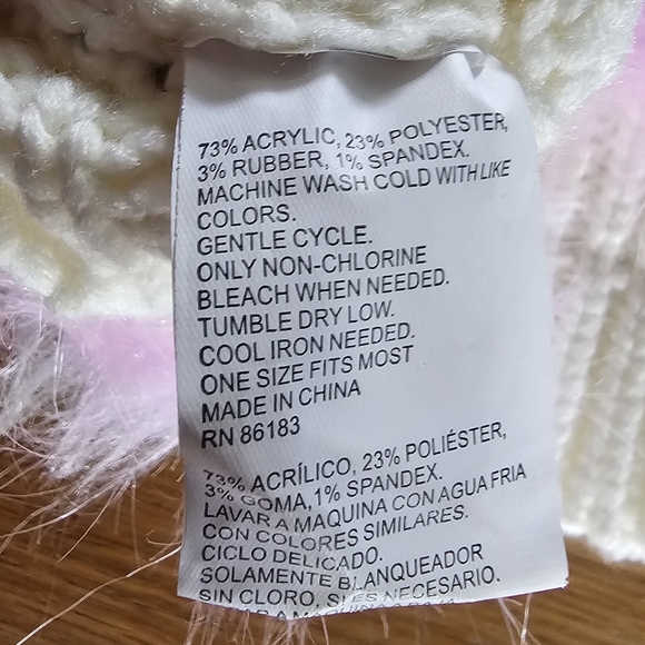 Capelli of New York Girl's Fluffy Cotton Candy Faux Fur Ear Muff & Mitten Set - Picture 10 of 11